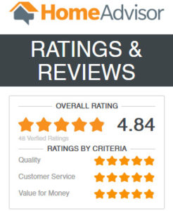 Ratings and Reviews Home Advisor Logos in Denver, CO